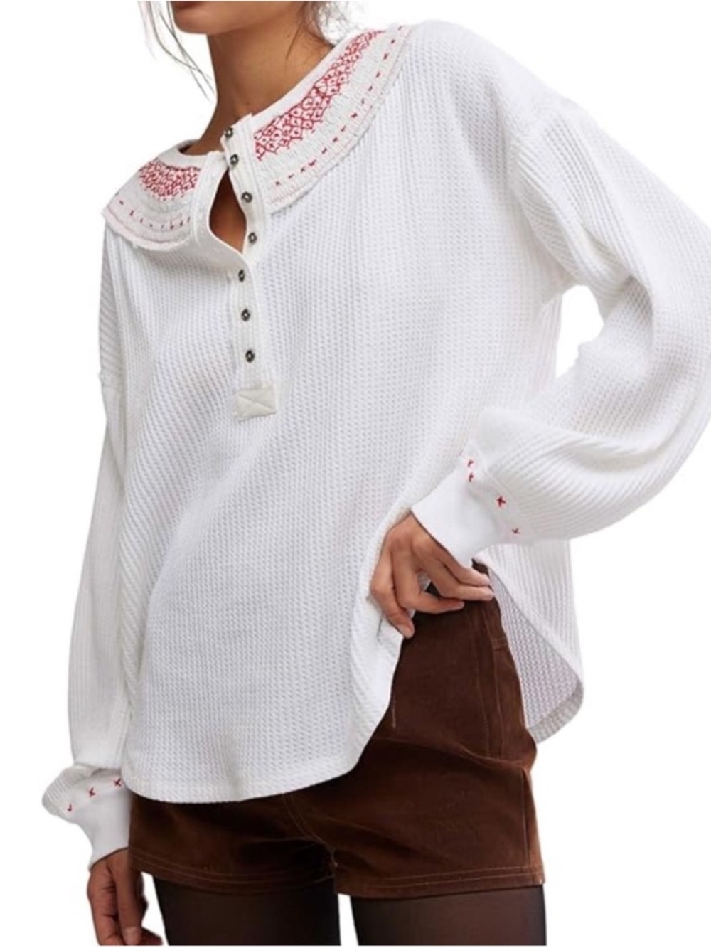 Cotton Free People Henley